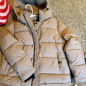 BCBGeneration Light Tan Puffer Jacket